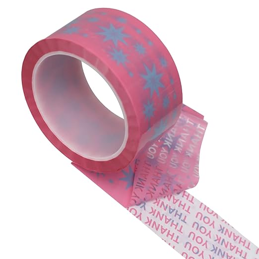 WELSTIK Tamper Pink Evident Security Tape Thank You Message When Tampered