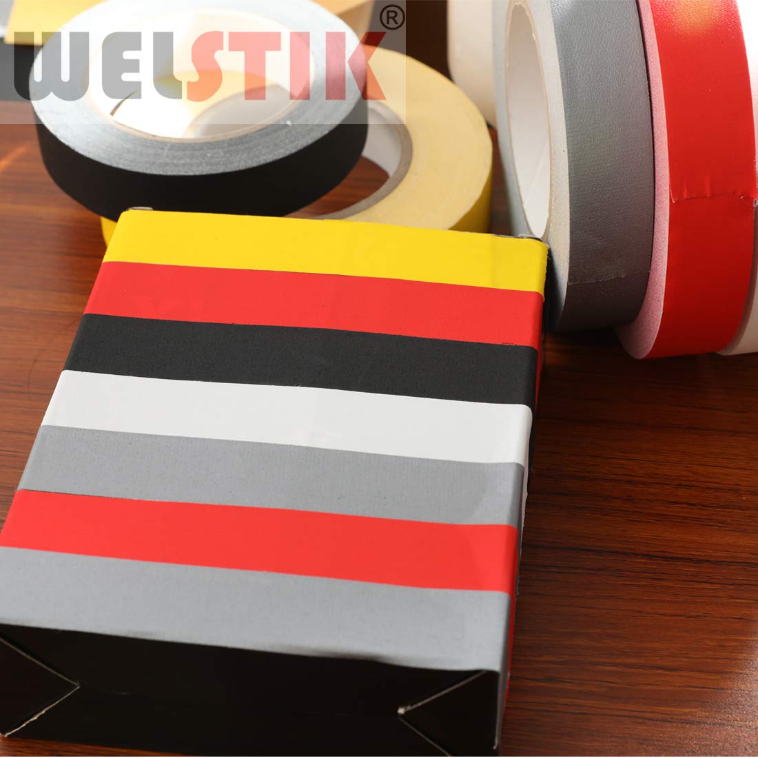 WELSTIK 1 Pack Red Gaffers Tape,1" X 60 Yards