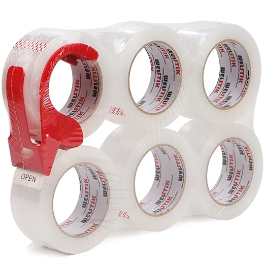 Clear Packing Tape + Dispenser