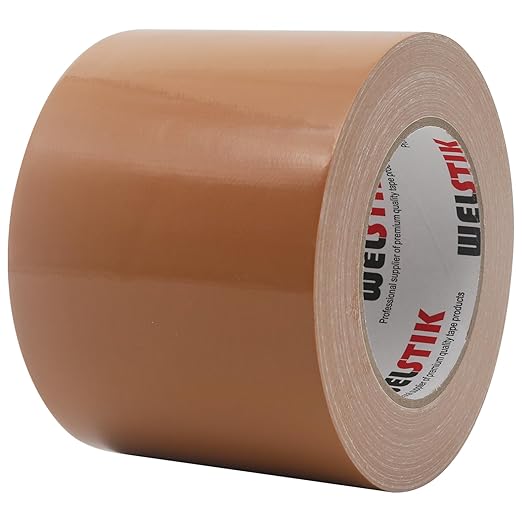WELSTIK Heavy Duty Waterproof Duct Tape(3.77Inch X 45 Yards, Brown)