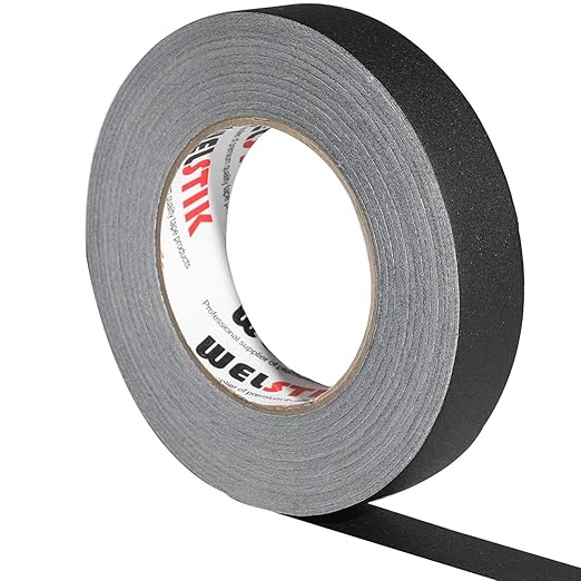 WELSTIK Black Gaffer Tape 1 Inch 1" X 60 Yards