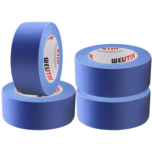 WELSTIK Blue Painters Tape 2 Inches Wide,2” X 60YDs/ Rolls 240 Total Yards