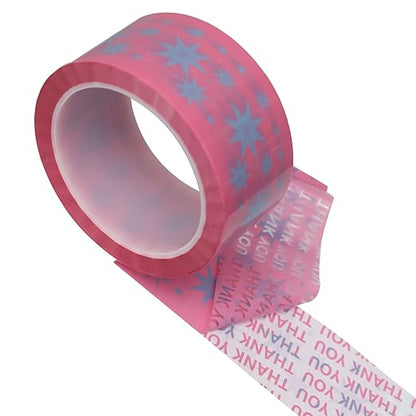 WELSTIK Tamper Pink Evident Security Tape Thank You Message When Tampered