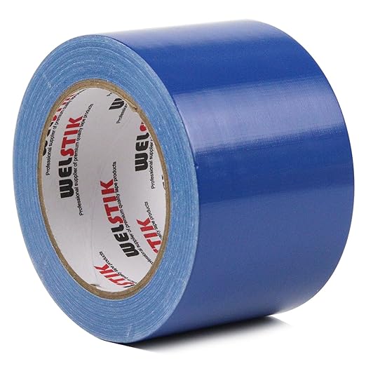 WELSTIK Waterproof Blue Duct Tape Heavy Duty, 3" x 30 yd