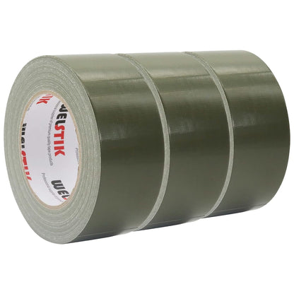 WELSTIK Professional Duct Tape 3 Pack,1.88" x 30 yd,Olive Green