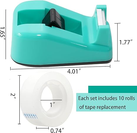 WELSTIK Cute Office Transparent Tape Dispenser