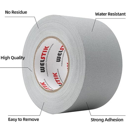 WELSTIK 1 Pack Gaffer Tape Gray, 3" X 60 Yards - 60 Yards Length