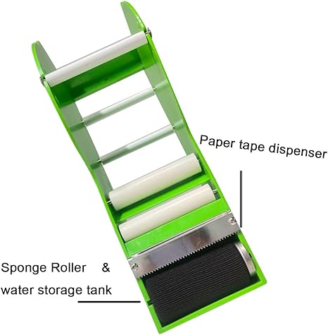 WELSTIK Water Activated Gummed Kraft Paper Tape Packaging Dispenser 3 Inch Green