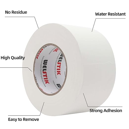 WELSTIK 1 Pack Gaffer Tape White,3" X 60 Yards-Suitable for DIY Projects