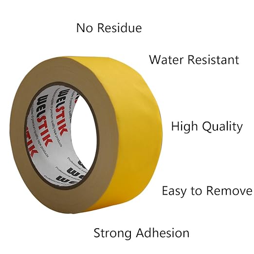 WELSTIK Yellow Gaffer Tape 2 Inches x 33 Yards