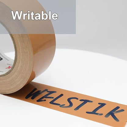 WELSTIK Duct Tape Heavy Duty Waterproof,3" x 30 yd, Brown