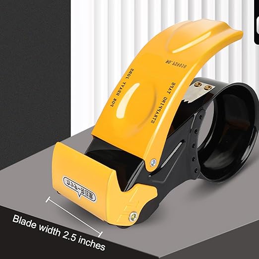 WELSTIK 6 Rolls Clear Heavy Duty Packaging Tape with Orange Packing Tape Dispenser