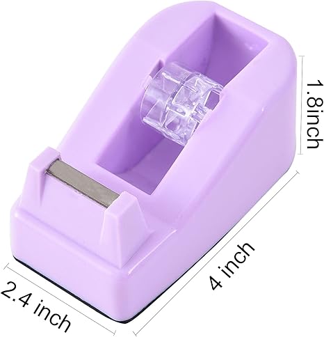 WELSTIK Desktop Tape Dispenser Non-Skid Base Purple