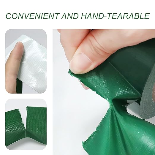 WELSTIK Professional Grade Dark Green Duct Tape,  (2 Inch X 45 Yards, Green)Waterproof Duct Cloth Fabric
