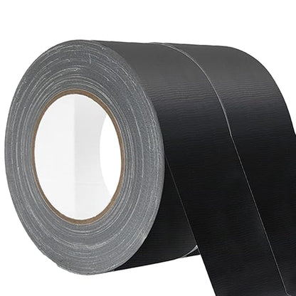 WELSTIK Non-Reflective Black Gaffers Tape 2 inch x 30 Yards, Black Duct Tape 2 Pack