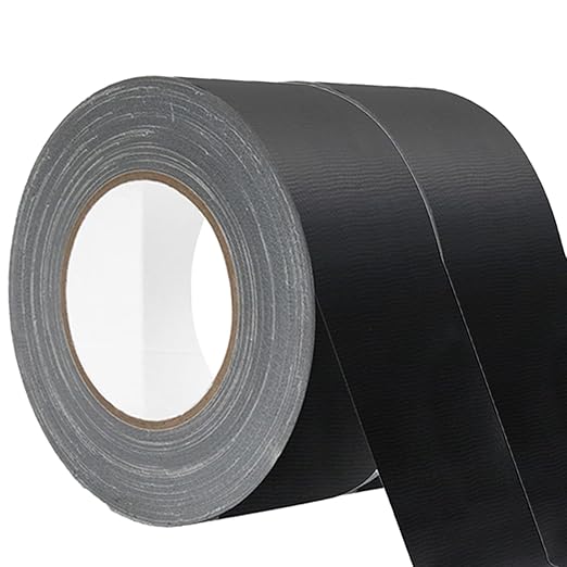 WELSTIK Non-Reflective Black Gaffers Tape 2 inch x 30 Yards, Black Duct Tape 2 Pack