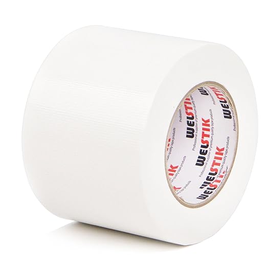 WELSTIK Heavy Duty Waterproof Duct Tape 4 Inch(3.77Inch X 45 Yards, White)