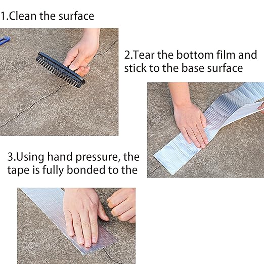 WELSTIK Butylband, wasserdicht, silberaluminium, für Dach- und Leckreparaturen,  50 mm x 10 m