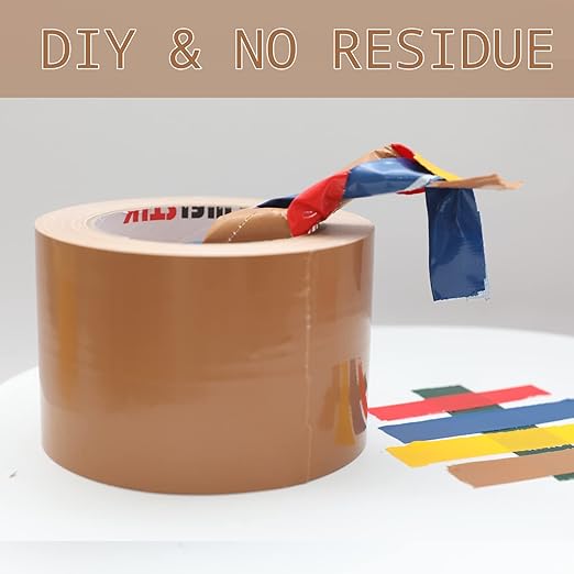 WELSTIK Duct Tape Heavy Duty Waterproof,3" x 30 yd, Brown