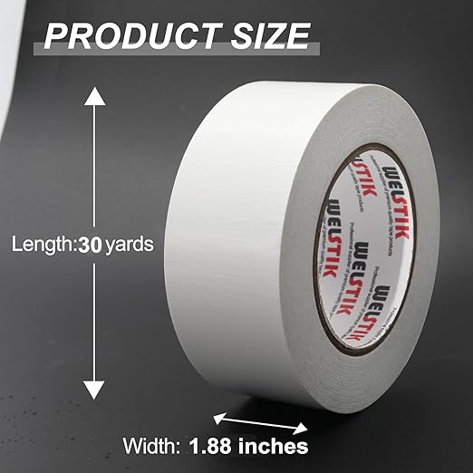 WELSTIK Professional Duct Tape 3 Pack White