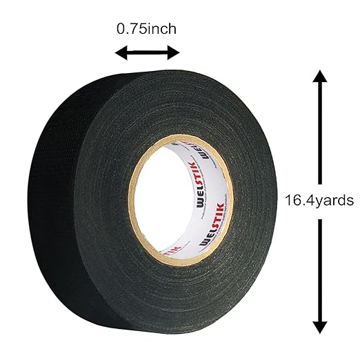 WELSTIK Wiring Harness Tape 3/4 Inch x 50-Feet 10 Pack