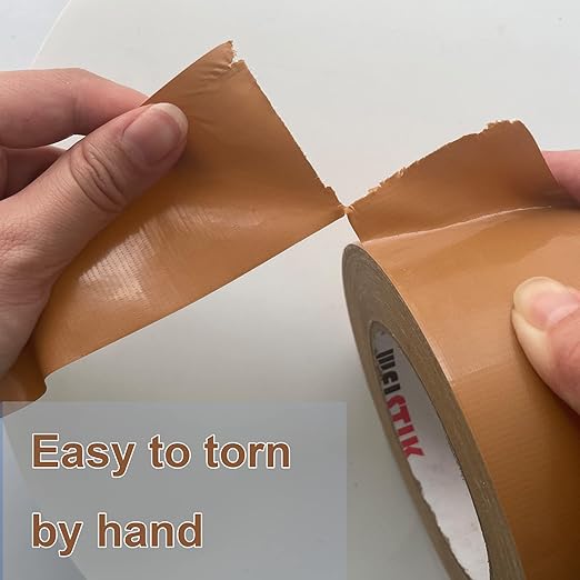 WELSTIK Heavy Duty Waterproof Duct Tape(3.77Inch X 45 Yards, Brown)