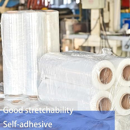 WELSTIK Stretch Film - 80 Gauge 5 Inch x 1000 Feet Shrink Wrap for Pallet Wrap,2 Pack, Clear