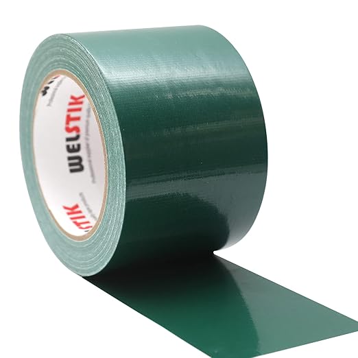 WELSTIK Duct Tape Heavy Duty Waterproof, 3" x 30 yd, Dark Green
