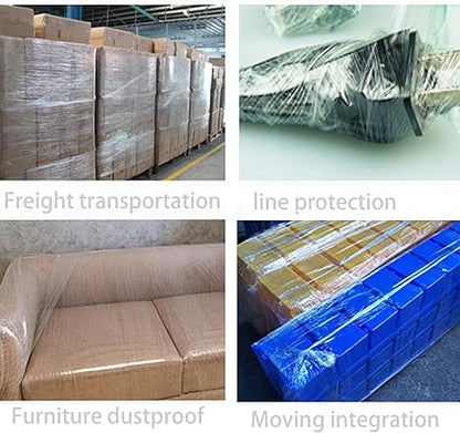 WELSTIK Stretch Film - 80 Gauge 5 Inch x 1000 Feet Shrink Wrap for Pallet Wrap,2 Pack, Clear