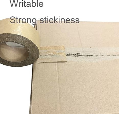 WELSTIK 4 Rolls 2inch 55yds Reinforced Water Activated Gummed Kraft Packing Paper Tape, Total 220yds